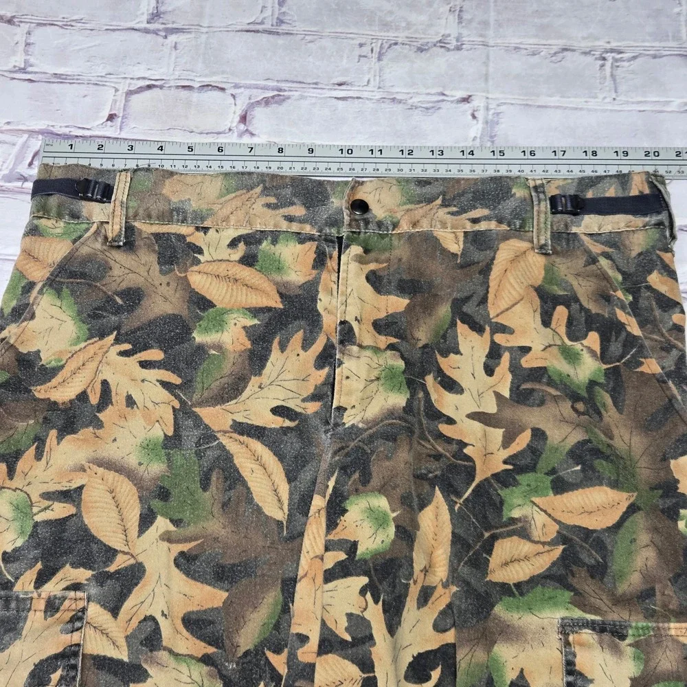 Vintage Kelly Kamo Tru-Leaf Camo Shirt Pants Set Hunting Utility Gear Mens XL